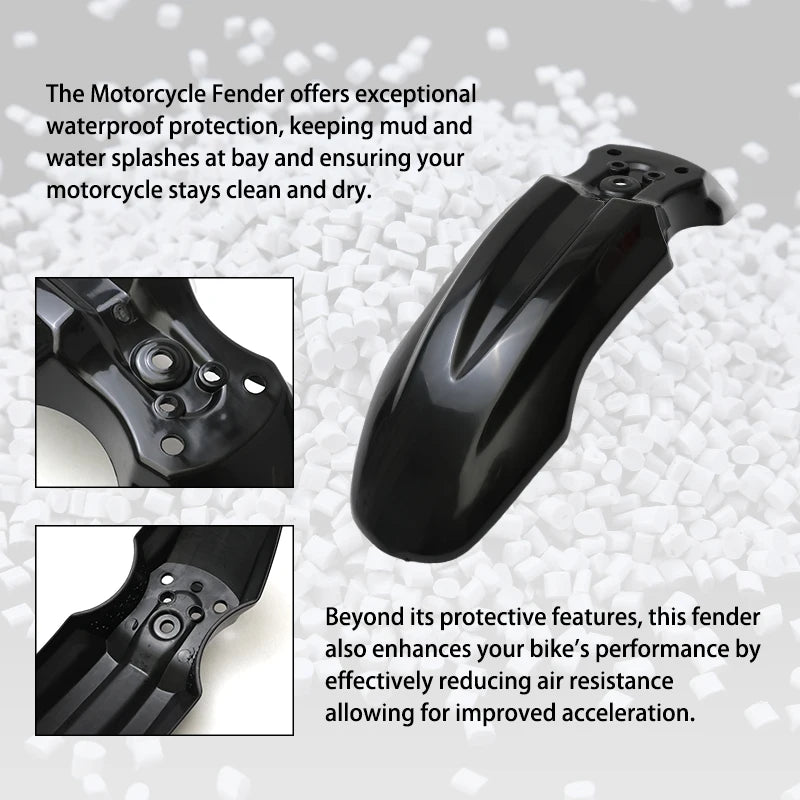 LINGQI RACING Motorcycle Mudguard Front Fender Plastic Wheel Tire Guard For Tuttio Soleil 01 CRF50 Pit Dirt Bike Modified Parts