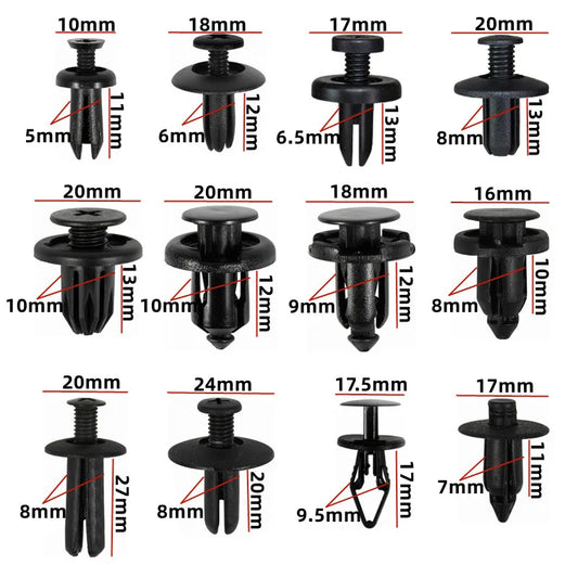 60Pcs Car Snap Fastener Clip Plastic Screw Rivet Clamp Holder Button Buckle For Jeep Patriot Renegade TJ Wrangler III II IV JK