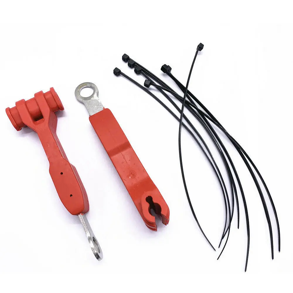 1101255 Front Brake Line Anchor Brake Hose Bracket Separator for JEEP Wrangler JK JL Unlimited 2/4 Doors, Red & Black