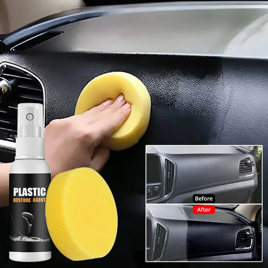 30ml/50ml/100ml Car Automotive Interior Maintenance Plastic Parts Retreading Repair Agent Clean Wax Instruments Panel Cleaning