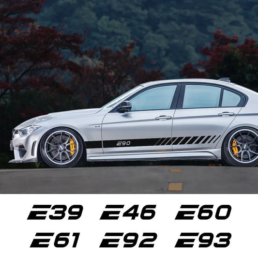 Car Side Door Sticker Body Vinyl Decor Decal Accessories For BMW E39 E46 E28 E30 E34 E36 E53 E60 E61 E62 E70 E87 E90 E91 E92 E93