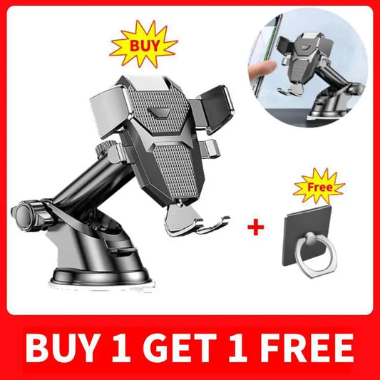 Car Phone Holder Retractable Auto Air Vents Dashboard Suction Cup GPS Navigation Stand Mobile Phone Bracket For iPhone Samsung