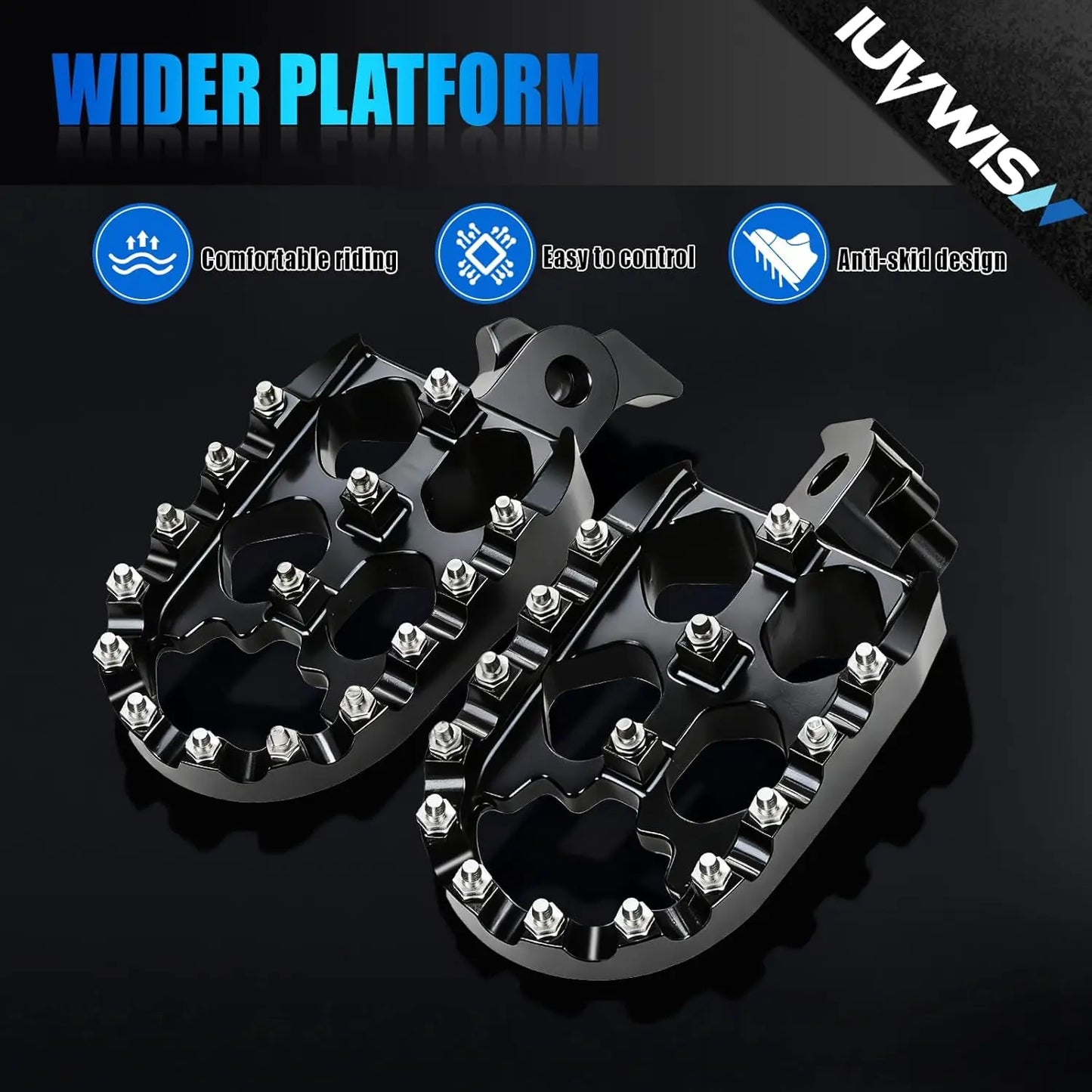 Motorcycles Footpeg Footrest Electric Dirt Bike Foot Pegs Rests For Tuttio Soleil 01 Motocross CNC Aluminum Pedal Motor Parts