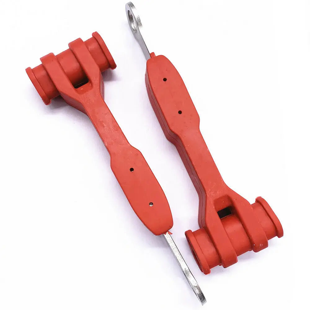 1101255 Front Brake Line Anchor Brake Hose Bracket Separator for JEEP Wrangler JK JL Unlimited 2/4 Doors, Red & Black