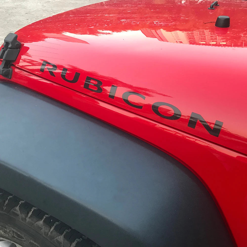 Car Hood Cover Stickers For Jeep RUBICON Wrangler Unlimited JK JL CJ 4X4 392 Vinyl PVC Film Decor Decals Auto Tuning Accessories