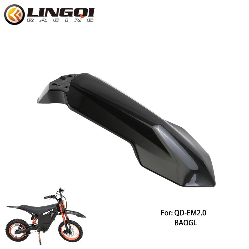 LINGQI RACING Motorcycle Front Fender Black Protector Wheel Mud Guards For QD-EM2.0 BAOCL CHEERDMOTO Tuttio Soleil 01 Dirt Bike