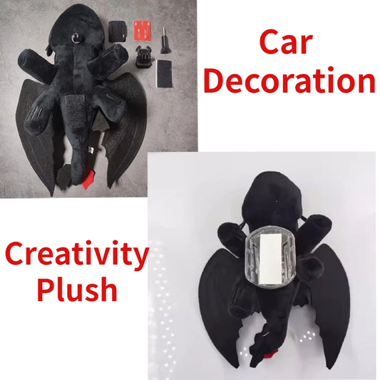 Creative toothles cars Plush Toy automobileaccessories Stuffed Animall Doll For Helmet Decoration Cartoon Cute Plush