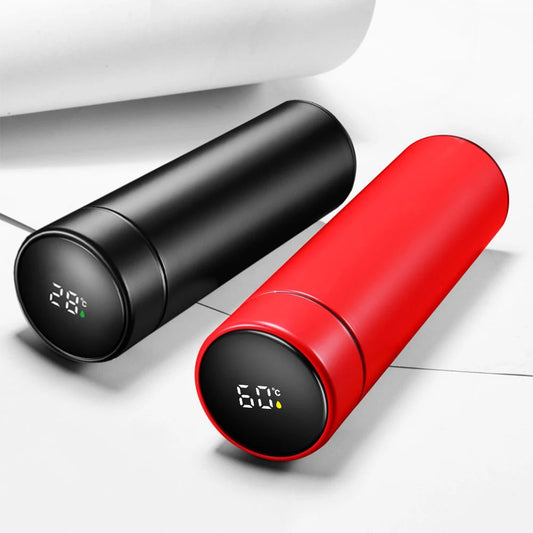 Stainless Steel Car Thermos Mug Smart Insulation Cup Water Bottle Accessories For Jeep JAC KIA Isuzu Lexus Lada Kia Land Rover