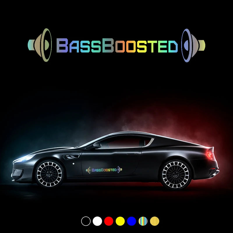 Boosted Performance Sticker 30758# Various Sizes car sticker bass boosted car decal waterproof sti ...