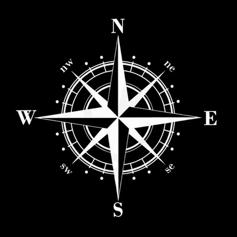 Car Sticker Art Design NSWE Compass Automobiles Motorcycles Exterior Accessories Vinyl Decals for BMW VW Audi Gti Honda