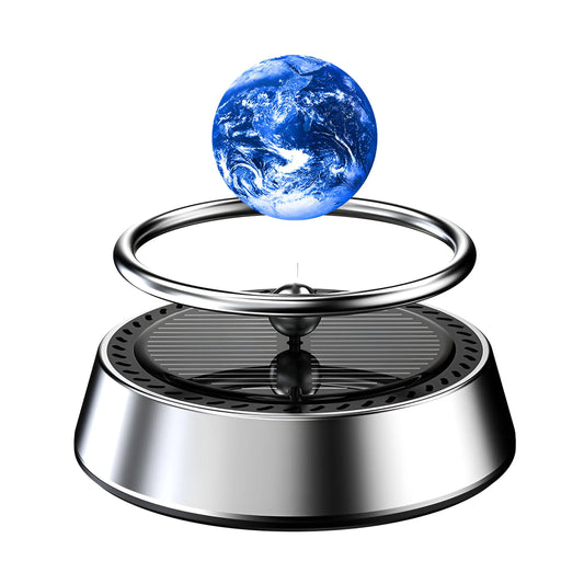 Black Or Silver Car Perfume Car Solar Aromatherapy Ornament Center Console Decoration Car Fragrance Products Levitating Planet