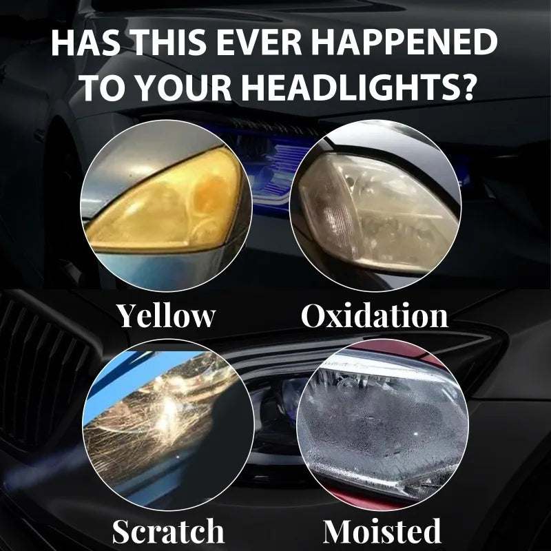 Car Headlight Polishing Agent Scratch Remover Coating Spray Protection Shine Wash Car Shield Cleaning Nano Polishing Paint Wax
