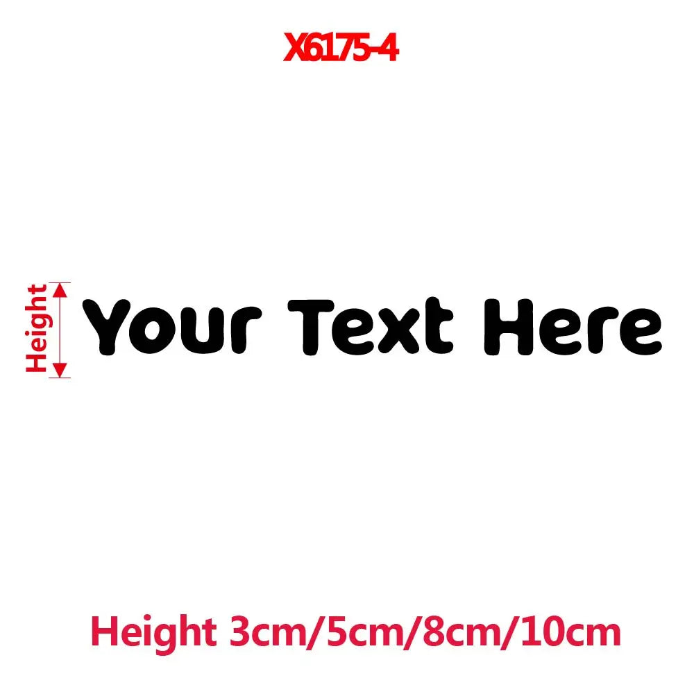 Personalized Text Vinyl Sticker For Car Window Decor Custom Your Name Auto Rear Windshield Decal Self adhesive Stickers