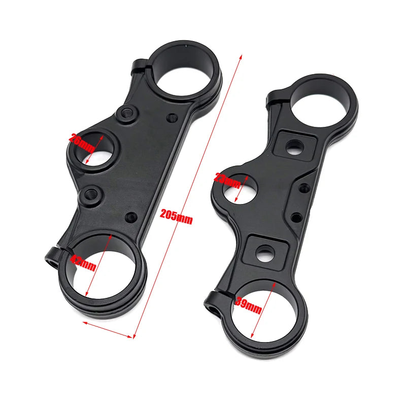 Motorcycle CNC Front Fork Shock Absorber Upper Lower Connecting Plate For Tuttio Soleil01 Electric-Dirt-Bike Electric EBike