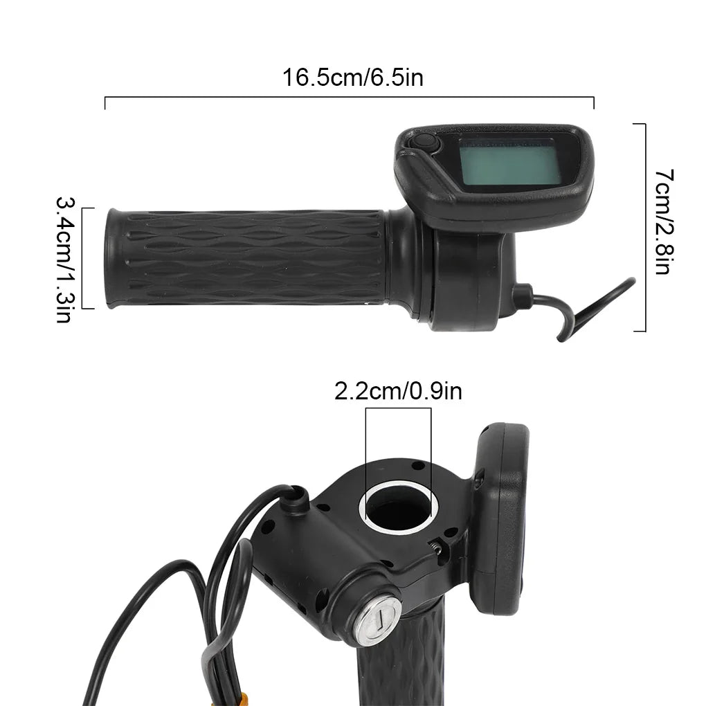 48v Throttle With Speedometer Handlebar Grip Handlebar For Tutti Soleil 01 For Tuttio Soleil01 Durable