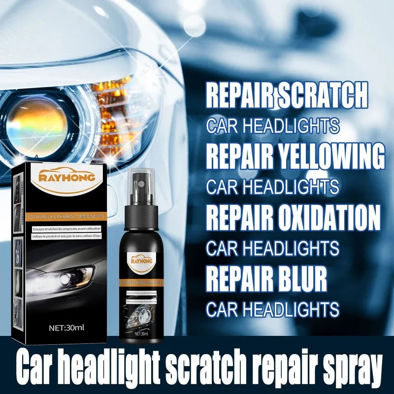 Car Headlight Polishing Agent Scratch Remover Coating Spray Protection Shine Wash Car Shield Cleaning Nano Polishing Paint Wax