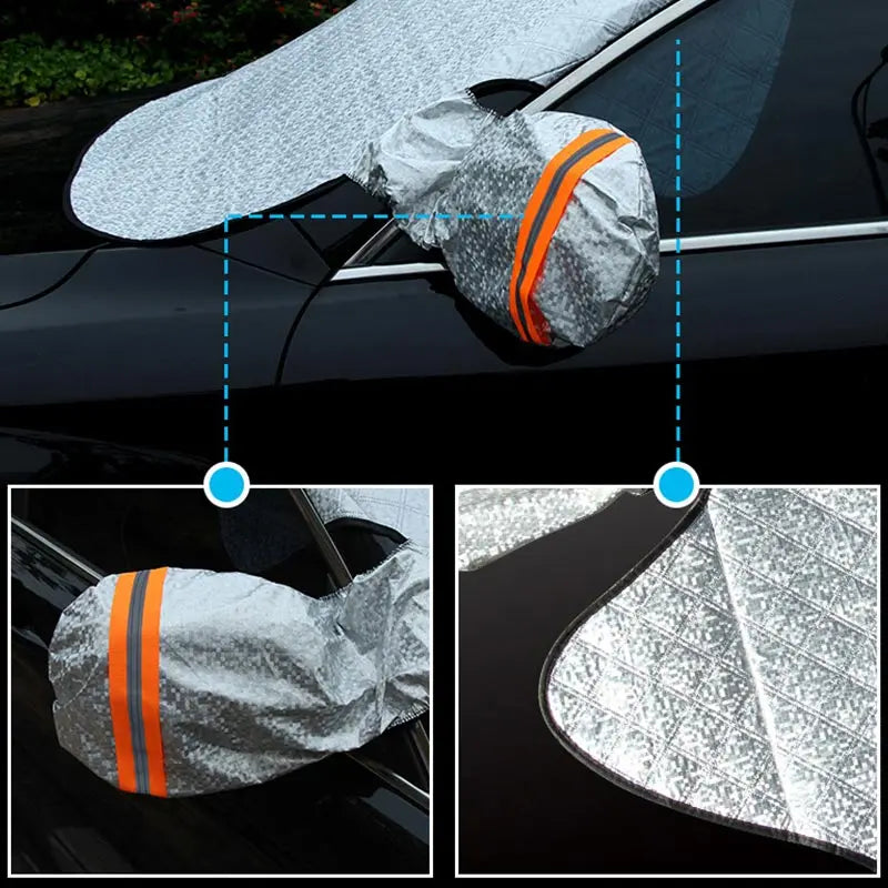 Car Snow Cover Windshield Sunshade Outdoor Waterproof Car Cover Anti Ice Frost Auto Protector Winter Automobiles Exterior Cover