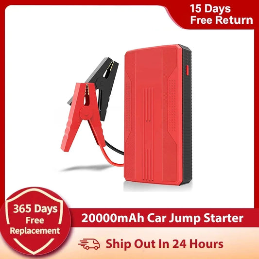 20000mAh Car Battery Jump Starter Portable Car Battery Booster Charger Booster Power Bank Starting Device 12V Gasoline Vehicles
