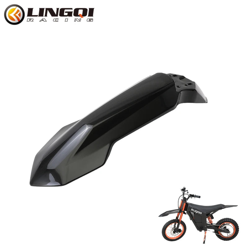 LINGQI RACING Motorcycle Front Fender Black Protector Wheel Mud Guards For QD-EM2.0 BAOCL CHEERDMOTO Tuttio Soleil 01 Dirt Bike