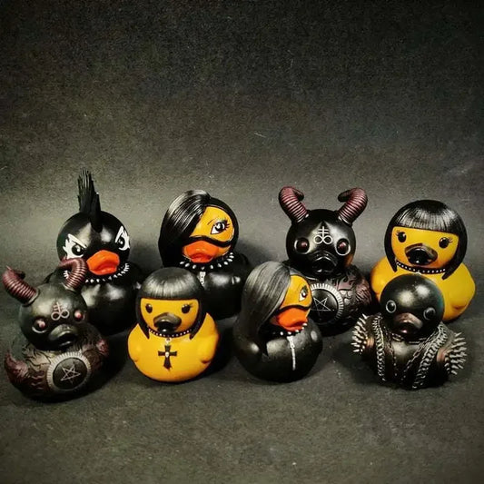 Satan Duck Punk Duck Death Rock Duck Valentina Lady  Gothic Girl