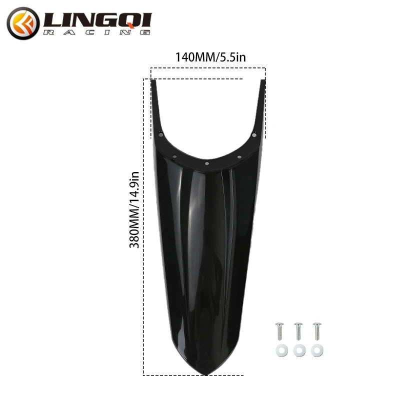 LESQUE Pit Dirt Bike Rear Fender Wheel Cover Black Mudguard For Tuttio Soleil 01 Electric Scooter Bikes Modified Accessories