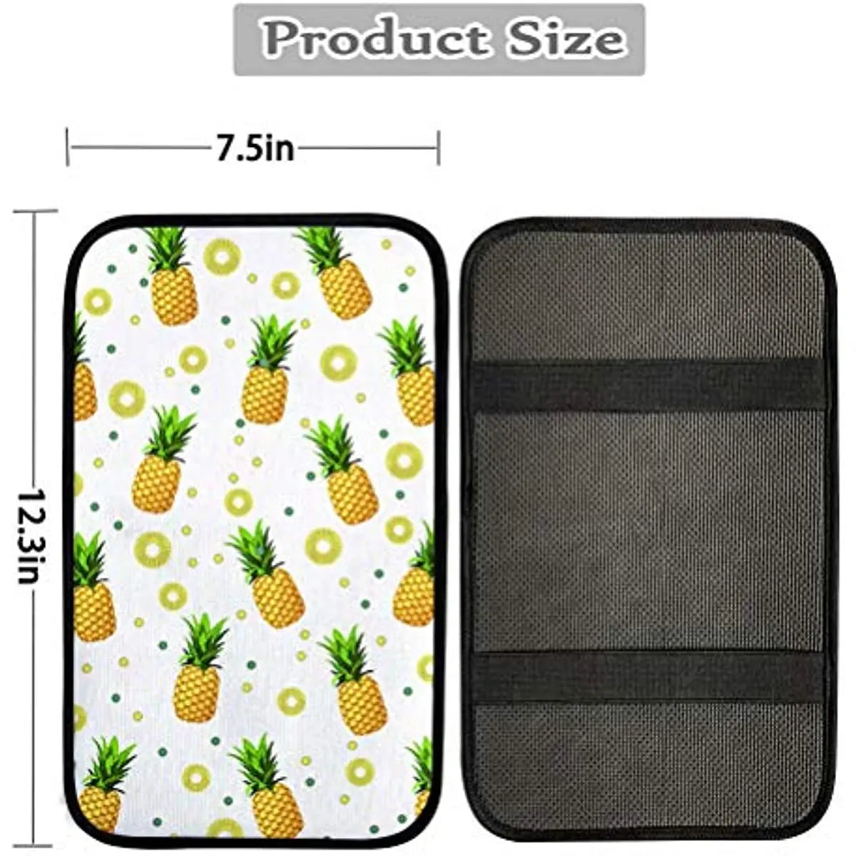 Orange Armrest Cover Auto Center Console Pad Crystal Bling Car Armrest Box Cover Interior Protector Universal Fit Car De
