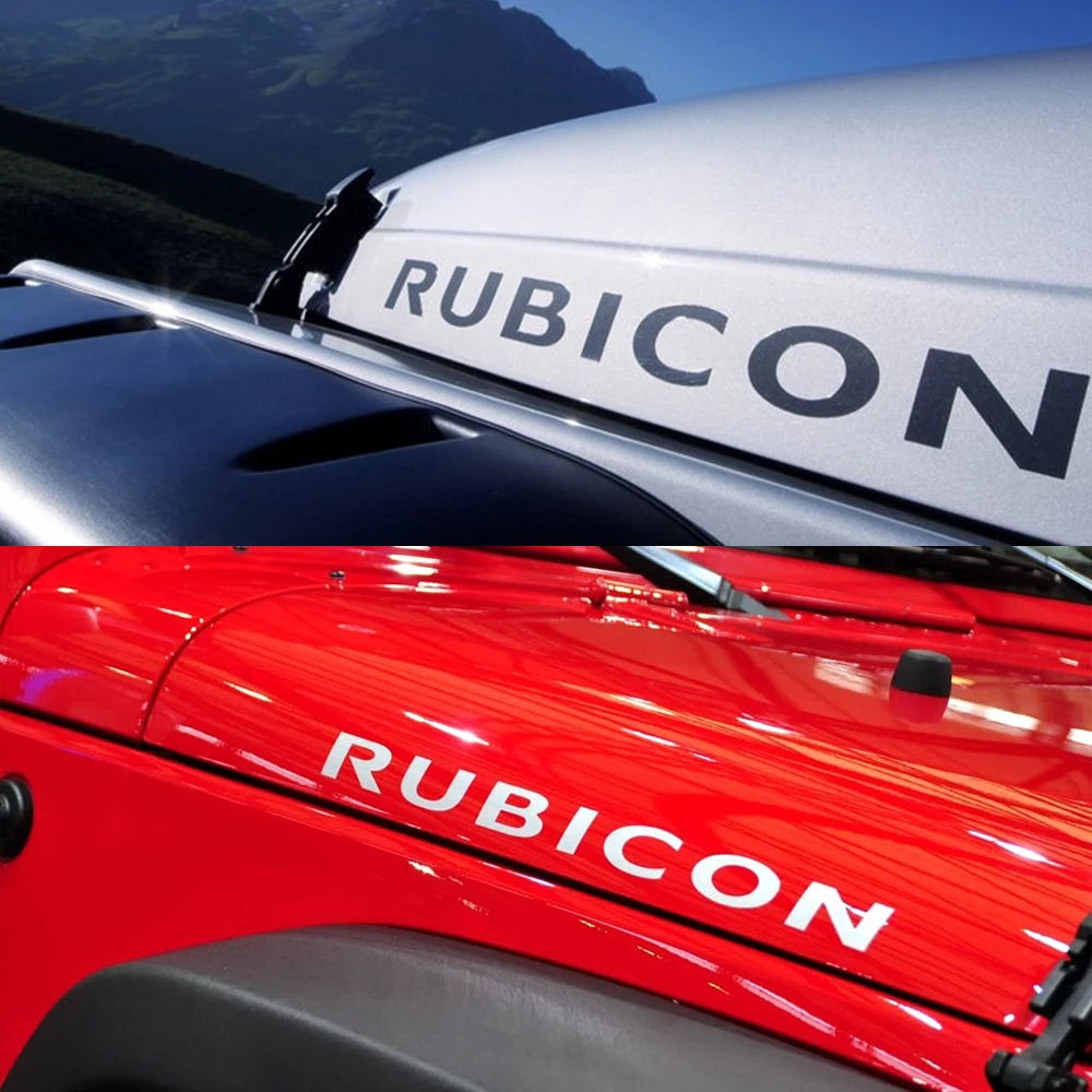 Car Hood Cover Stickers For Jeep RUBICON Wrangler Unlimited JK JL CJ 4X4 392 Vinyl PVC Film Decor Decals Auto Tuning Accessories