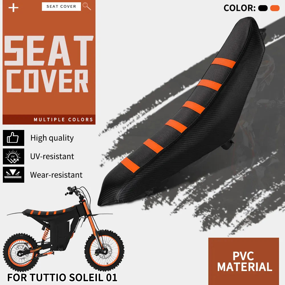 Motorcycle Seat Cover Cushion Covers For Tuttio Soleil 01 Durable Anti-slip Electric Dirt Bike E-bikes Motorcycle Accessories