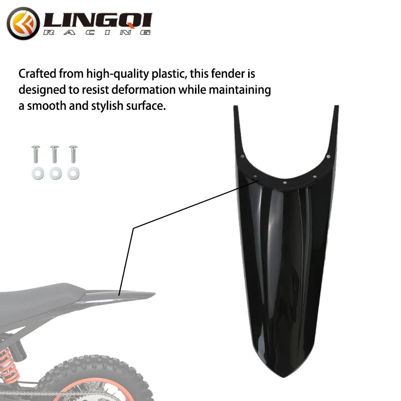 LESQUE Pit Dirt Bike Rear Fender Wheel Cover Black Mudguard For Tuttio Soleil 01 Electric Scooter Bikes Modified Accessories