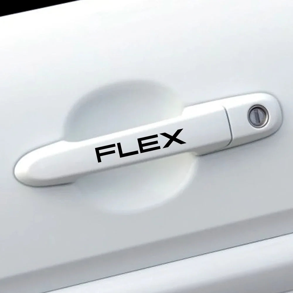 4pcs Car Door Handle Stickers For Ford C-MAX EXPEDITION Fiesta FIGO FLEX GALAXY KA RANGER S-MAX TRANSIT Auto Accessories