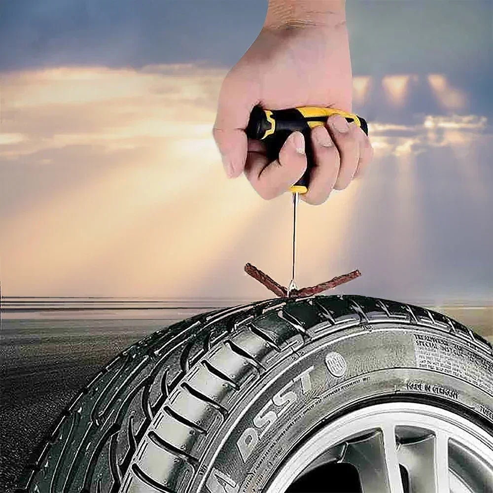 Car Tire Repair Kit Puncture Plug Tools Tyre Puncture Emergency for Tire Strips Stirring Glue Repair Tool Kit Car Accessories