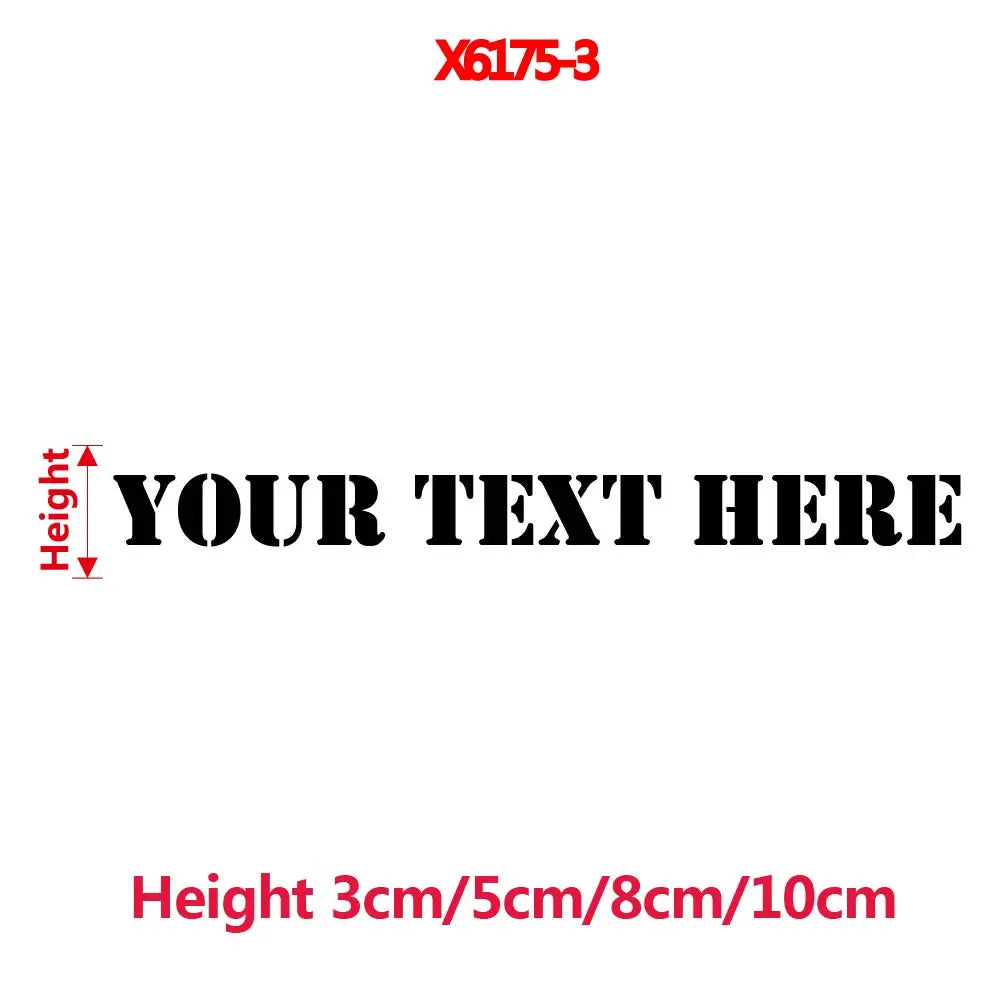Personalized Text Vinyl Sticker For Car Window Decor Custom Your Name Auto Rear Windshield Decal Self adhesive Stickers