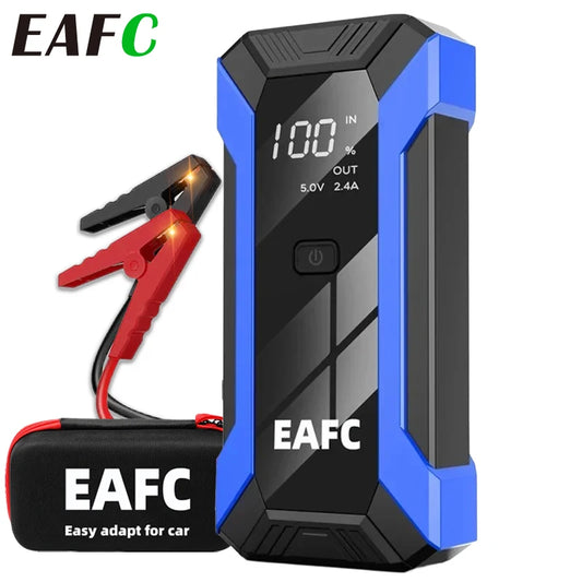EAFC 12V Car Jump Starter PowerBank 1200A Starting Device Auto Emergency Power Bank Battery Booster Start for Petrol Diesel Car