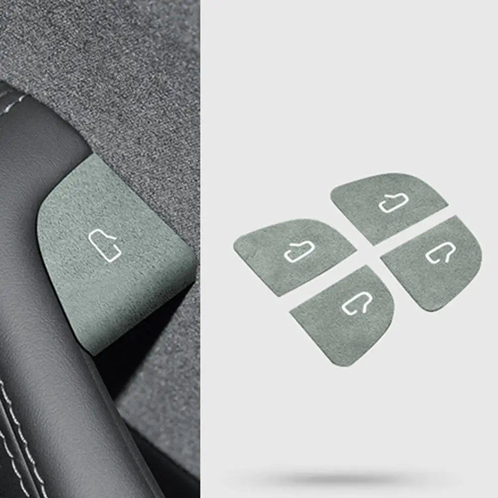 Door Switch Patch For Tesla New  Highland 2024 Suede Interior Sticker Modified Sticker Decoration for 2024 Model3