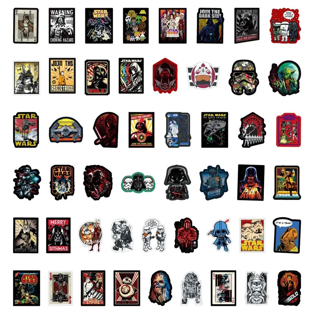 Cool Star Wars Cartoon Sticker DIY Diary Laptop Luggage Skateboard Graffiti Decals Fun for Kid Toys