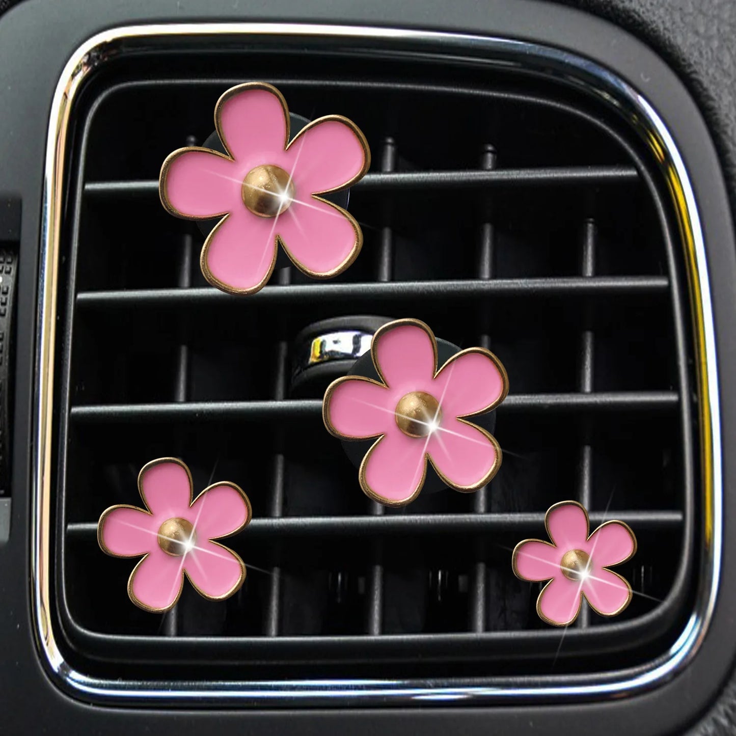 Daisy Car Air Outlet Perfume Clip Cute Mini Flower Aromatherapy Creative Car Interior Decoration Air Freshener Accessories