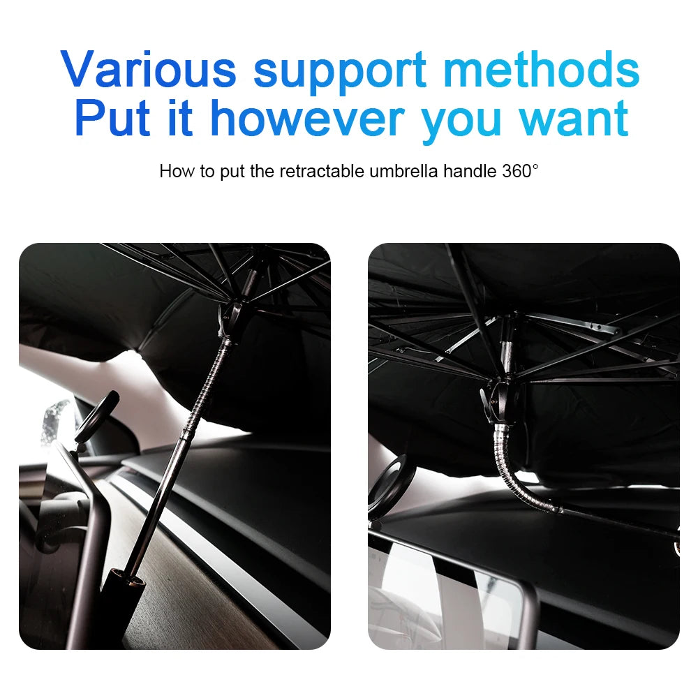 Car Windshield Sunshades Cover Foldable Sun Shade Sunblind For Tesla Model 3 Y Front Window Protection Accessories