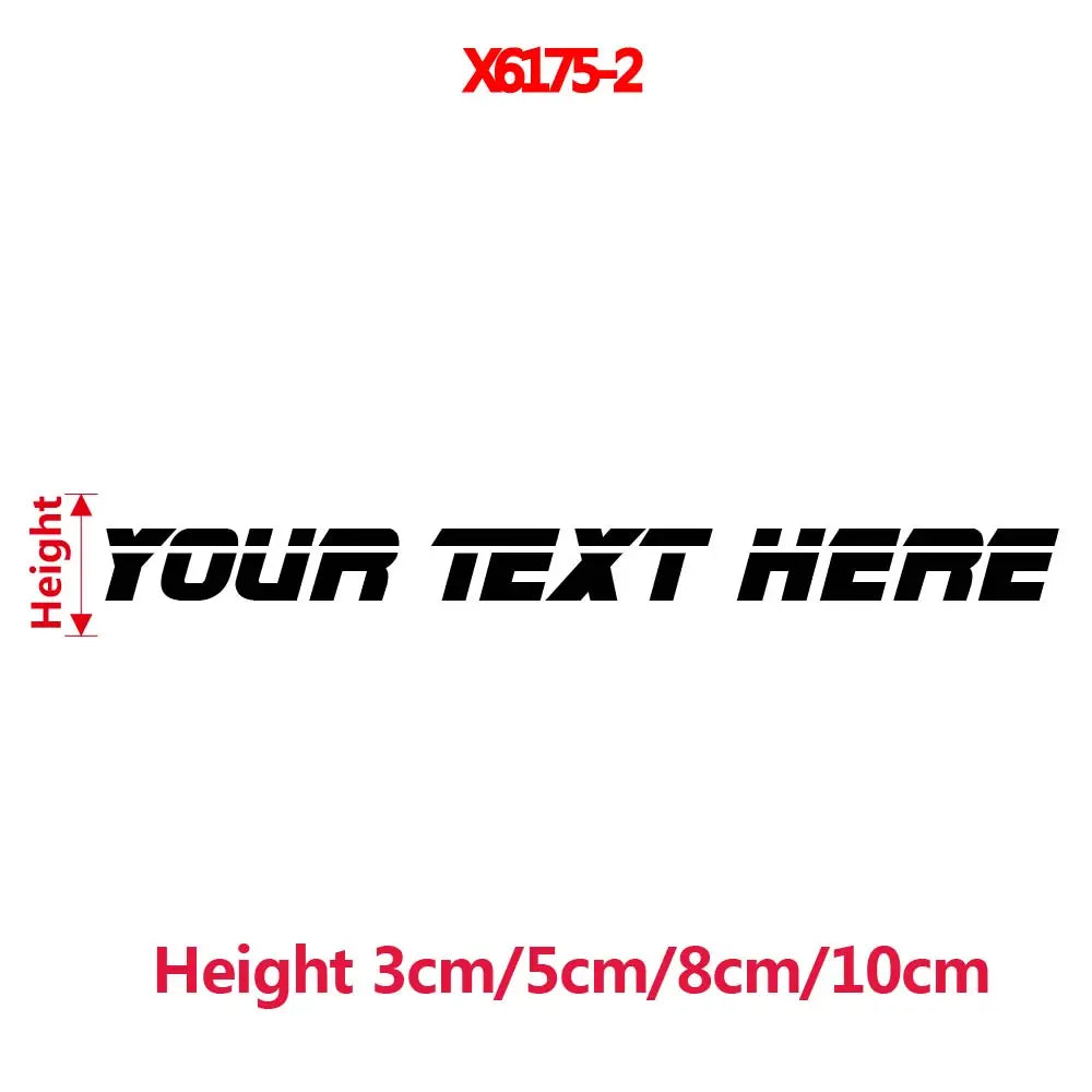 Personalized Text Vinyl Sticker For Car Window Decor Custom Your Name Auto Rear Windshield Decal Self adhesive Stickers