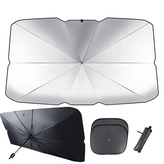 Lightweight Car Window Covers Auto Umbrella Sun Shade Foldable Car Windshield Sunshades Novelty Auto Accessories