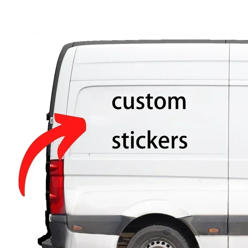 Track Van Sticker Large Custom Business Vinyl Decal Sticker for Van Truck Car Vehicle Gr ...