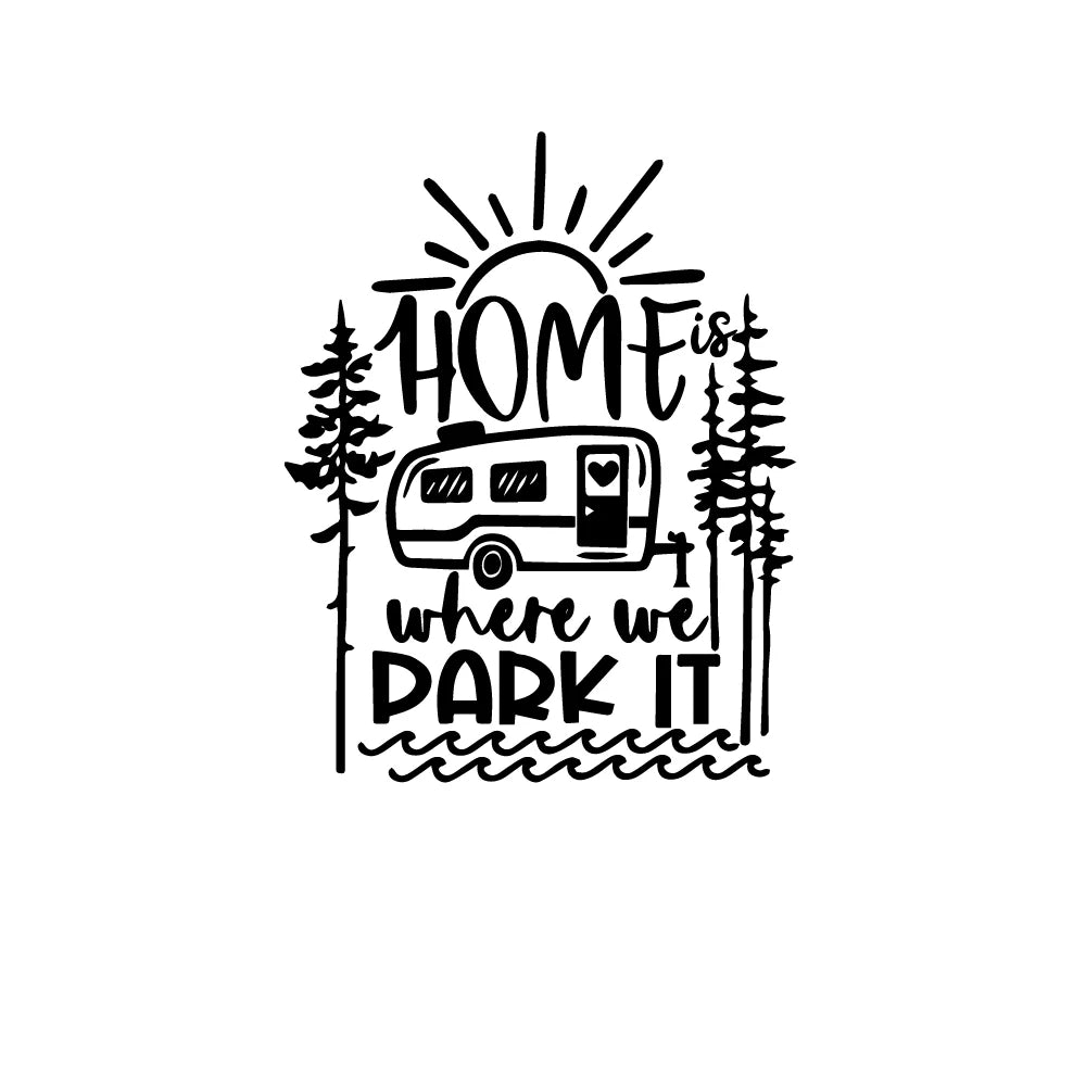 Creative Happy Camping Life Car Sticker for Car Window Vinyl Decals Car Styling Self Adhesive Emblem Car Decoration Stickers