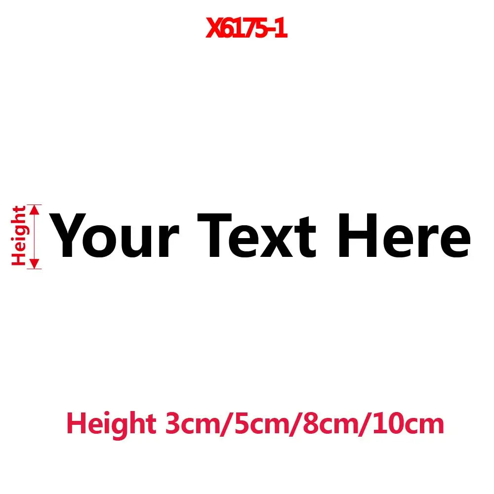 Personalized Text Vinyl Sticker For Car Window Decor Custom Your Name Auto Rear Windshield Decal Self adhesive Stickers