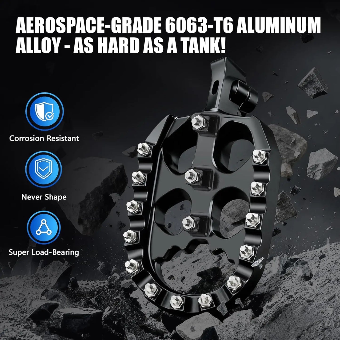 Motorcycles Footpeg Footrest Electric Dirt Bike Foot Pegs Rests For Tuttio Soleil 01 Motocross CNC Aluminum Pedal Motor Parts