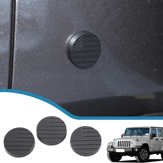 Car Door Key Jack Trim Door Lock Keyhole Key Socket Cover for Jeep Wrangler JK JL Gladiator JT 2007-2024 Exterior Accessories