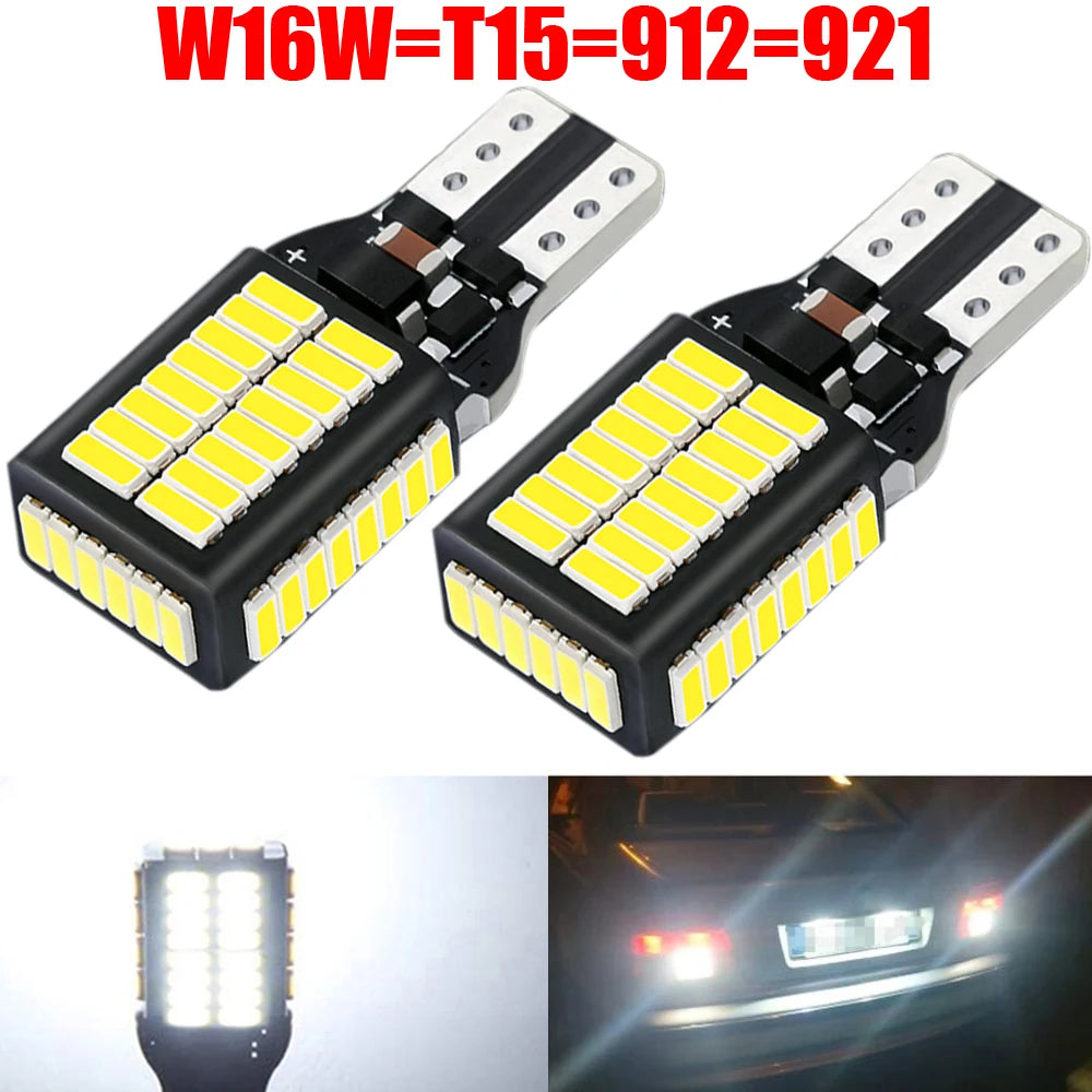 2pcs LED Reverse Light Blub Lamp W16W T15 921 Canbus For BMW F12 F13 F06 E65 E66 E67 F01 F02 F03 F04 X3 E83 X3 F25 X5 E70 Z4 E89