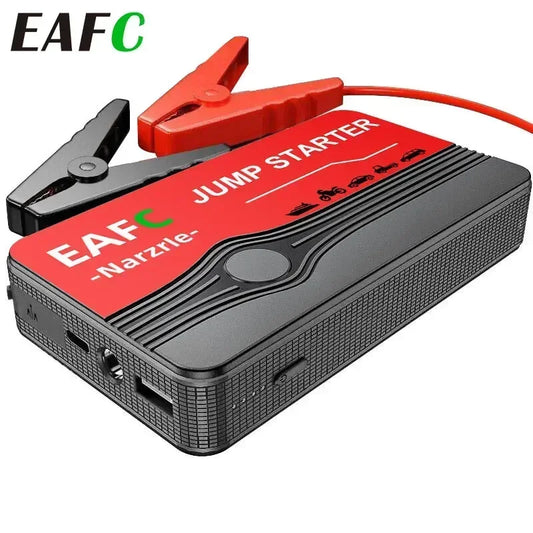 Car Battery Starter Portable Charger Auto Jump Starter 12V Petrol Diesel Car Emergency Booster Start with LED Light