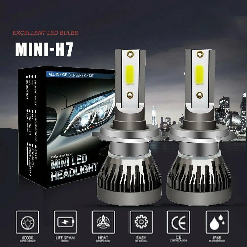 Car Headlight 2PCS H7 LED Headlight 200W 20000LM 6000K Canbus Error Free  Car Auto Headlamp Led Lights For Car