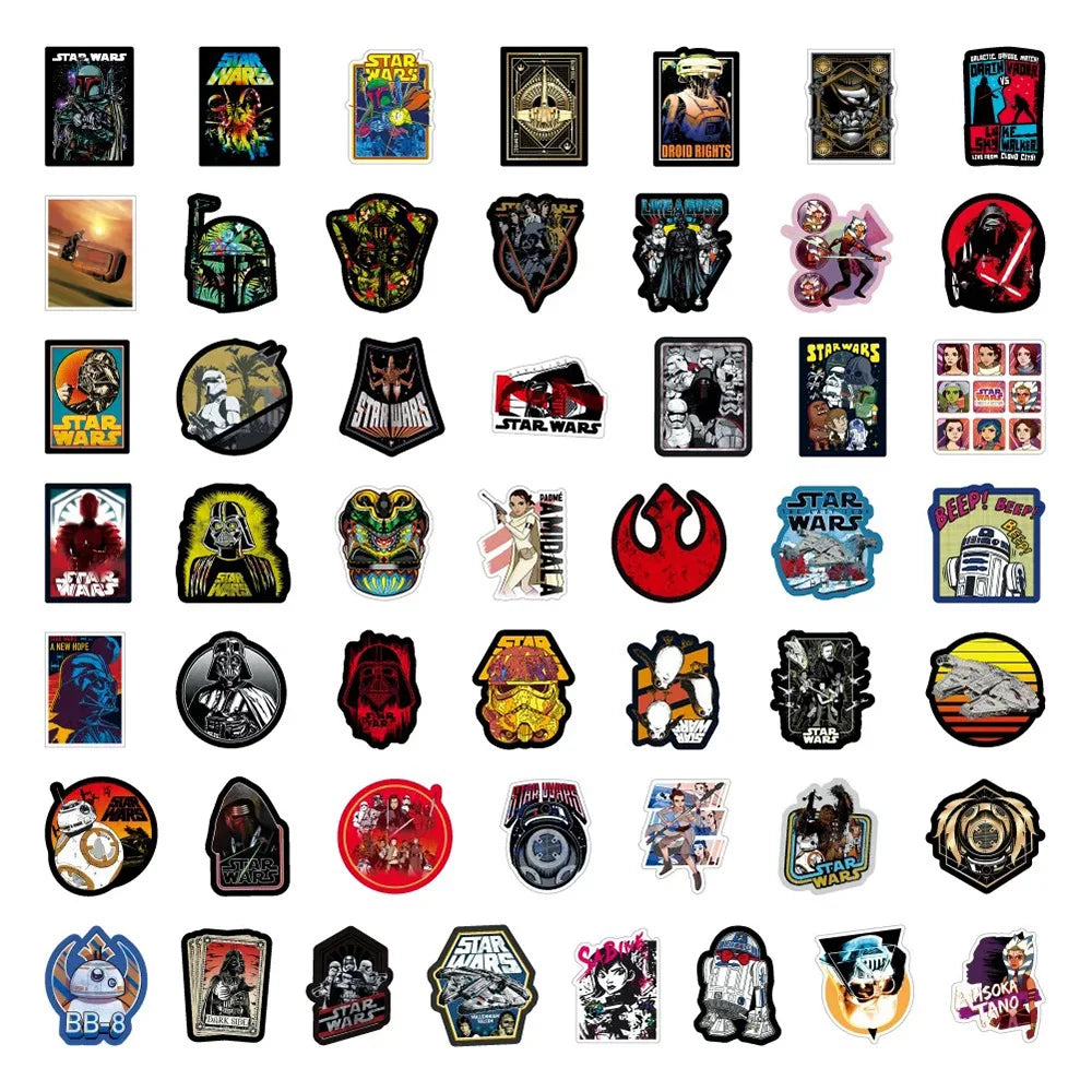 Cool Star Wars Cartoon Sticker DIY Diary Laptop Luggage Skateboard Graffiti Decals Fun for Kid Toys