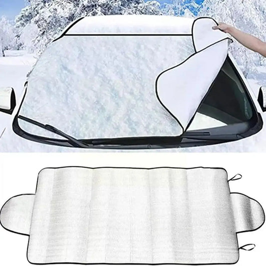 70*150cm Car Prevent Snow Ice Sun Shade Dust Frost Freezing Car Windshield Cover Protector Cover Universal for Auto U5G0