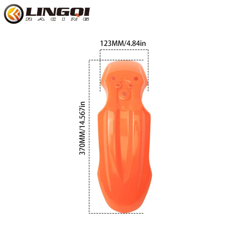 LINGQI RACING Motorcycle Mudguard Front Fender Plastic Wheel Tire Guard For Tuttio Soleil 01 CRF50 Pit Dirt Bike Modified Parts